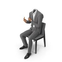 Chair Fuck Suit Grey PNG & PSD Images