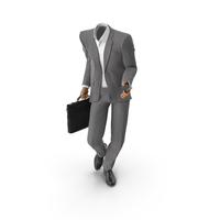 Posing Bag Phone Suit Grey PNG & PSD Images