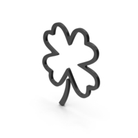 Symbol Clover Black PNG & PSD Images