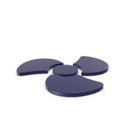 Fan Icon Dark Blue PNG & PSD Images