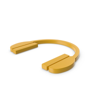 Headphones Icon Yellow PNG & PSD Images