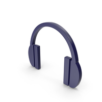Headphones Icon Dark Blue PNG & PSD Images