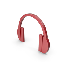 Headphones Icon Red PNG & PSD Images