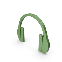 Headphones Icon Green PNG & PSD Images