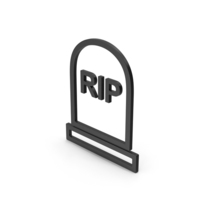 Symbol Grave Rip Black PNG & PSD Images