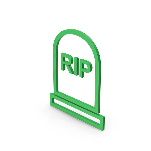 Symbol Grave Rip Green PNG & PSD Images