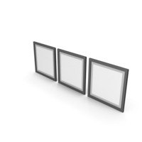 Black Framed Paintings With Grey Border PNG & PSD Images