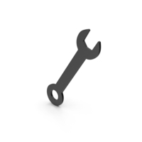 Symbol Wrench Black PNG & PSD Images