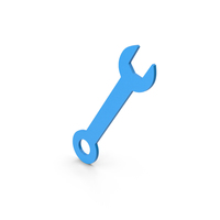 Symbol Wrench Blue PNG & PSD Images