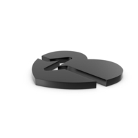 Heart Black Icon PNG & PSD Images