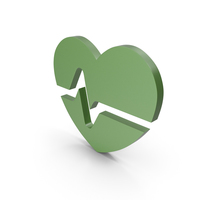 Heart Green Icon PNG & PSD Images