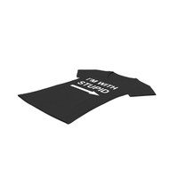 Female V Neck Laying Black Im With Stupid PNG & PSD Images