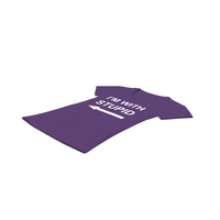 Female V Neck Laying Purple Im With Stupid PNG & PSD Images