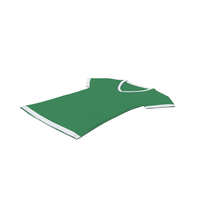 Female V Neck Laying White and Green PNG & PSD Images