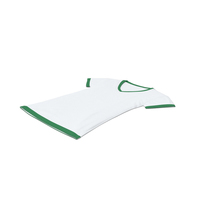 Female V Neck Laying White and Green PNG & PSD Images