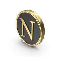 Alphabet Time's Roman Coin N PNG & PSD Images