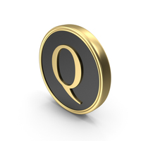 Alphabet Time's Roman Coin Q PNG & PSD Images
