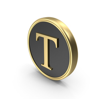 Alphabet Time's Roman Coin T PNG & PSD Images