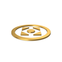 Gold Symbol Move Button PNG & PSD Images