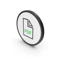 Icon PDF File Green PNG & PSD Images