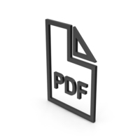 Symbol PDF File Black PNG & PSD Images