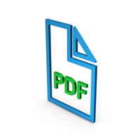 Symbol PDF File Colored Metallic PNG & PSD Images