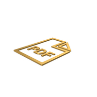 Gold Symbol PDF File PNG & PSD Images