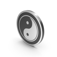 Silver Icon Yin Yang PNG & PSD Images