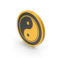 Icon Yin Yang Yellow PNG & PSD Images