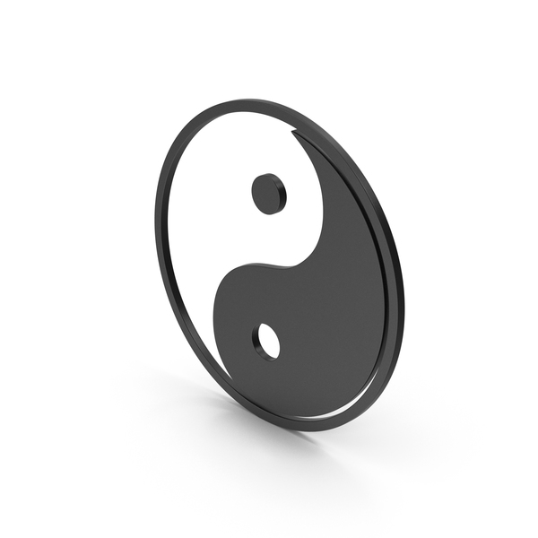 Symbol Yin Yang Black PNG & PSD Images