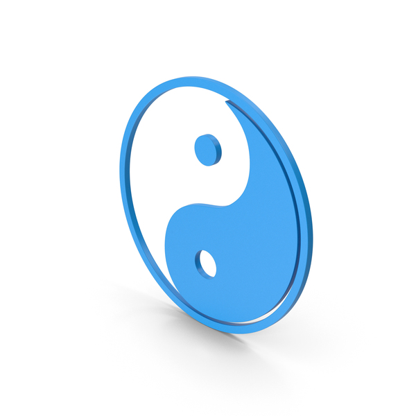 Symbol Yin Yang Blue PNG & PSD Images
