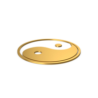 Gold Symbol Yin Yang PNG & PSD Images