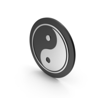 Yin Yang Silver Icon PNG & PSD Images