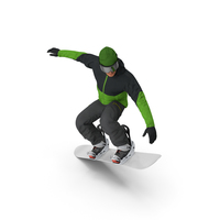 Snowboarder Jump Flight Stunt PNG & PSD Images