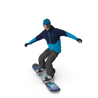 Snowboarder Riding Pose PNG & PSD Images