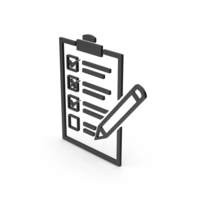 Symbol Checklist Black PNG & PSD Images