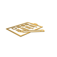 Gold Symbol Checklist PNG & PSD Images
