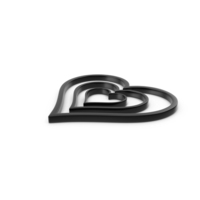 Heart Black Icon PNG & PSD Images