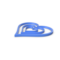Heart Blue Icon PNG & PSD Images
