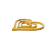 Heart Yellow Icon PNG & PSD Images