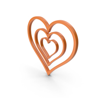 Heart Orange Icon PNG & PSD Images