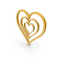 Heart Yellow Icon PNG & PSD Images