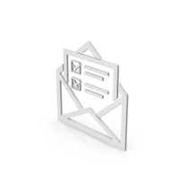 Symbol Envelope With Checklist PNG & PSD Images
