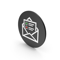 Envelope With Checklist Icon PNG & PSD Images