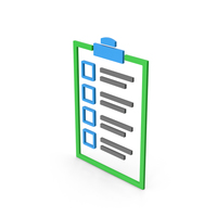 Symbol Checklist Colored PNG & PSD Images