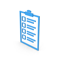 Symbol Checklist Blue PNG & PSD Images
