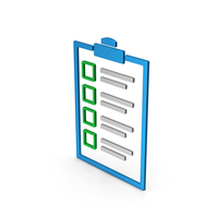 Symbol Checklist Colored Metallic PNG & PSD Images