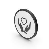 Icon Heart In Hands PNG & PSD Images
