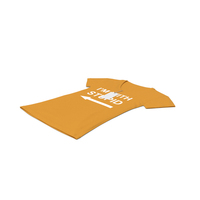 Female V Neck Laying With Tag Orange Im With Stupid PNG & PSD Images