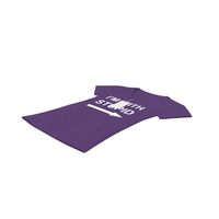 Female V Neck Laying With Tag Purple Im With Stupid PNG & PSD Images